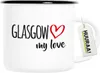 Huuraa Emaille Tasse Glasgow my love 300ml Vintage Produktbild-Vorschau 1