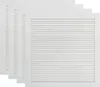 vidaXL Schranktüren Lamellen-Design 4 Stk Weiß 39,5x39,4 cm Produktbild-Vorschau 8