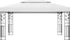 vidaXL Pavillon mit Doppeldach & LED-Lichterkette 3x4 m Produktbild-Vorschau 4