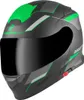 Bogotto V271 Delta Klapphelm, schwarz matt/grün, XS Produktbild-Vorschau 2