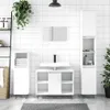 vidaXL Koupelnová skříňka bílá 80x33x60 cm Dřevěný materiál Náhled obrázku produktu 2