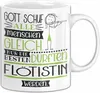 Flötistin Geschenk Becher Tasse Gott Schuf Alle Menschen Produktbild-Vorschau 1