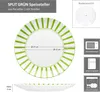 Split zielony pasek 6x talerz obiadowy Ø27cm porcelana 6 Podgląd zdjęcia produktu 6