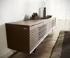 DELIFE Lowboard Manjula 200 cm Mango Braun 4 Türen V-Fuß Produktbild-Vorschau 4