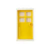 A LEGO door frame with a yellow door, isolated on a white background. Produktbild-Vorschau