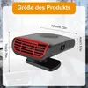 12V Auto Heizlüfter & Ventilator, Tragbarer Auto Heizlüfter Produktbild-Vorschau 2