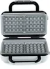 An open waffle maker is shown against a white background. Produktbild-Vorschau