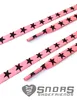 SNORS bedruckte Schnürsenkel flach - STERNE ROSA - 10mm - Produktbild-Vorschau 2
