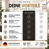 AGIONDA Standvitrine Sammlervitrine Schwarz mit LED, 1 Produktbild-Vorschau 2