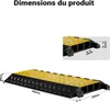 Wiltec Passe cables à 3 canaux, 930 x 490 x 80 mm, capacité Voir les images du produit 4