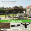 Ersatzdach für Pavillon 3x3m, Pavillondach, Wasserdicht Produktbild-Vorschau 4