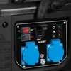 Close-up of the control panel of a portable generator, showing various ports and controls. Anteprima dell’immagine prodotto