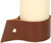 ABRATO Stumpenkerze 70x150mm Creme mit Ledergriff Produktbild-Vorschau 6
