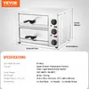 VEVOR Kommerzieller Pizzaofen Backofen, 2-lagig 305 mm, Produktbild-Vorschau 7