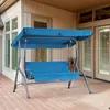 CASARIA® Hollywoodschaukel 2 Sitzer wetterfest Atlantik Produktbild-Vorschau 10