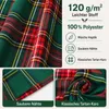 2er Set Scheibengardinen Weihnachten Tartan Bistrogardinen Produktbild-Vorschau 2
