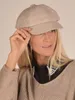 styleBREAKER Damen Ballonmütze Veloursleder Optik Stoff, Produktbild-Vorschau 3