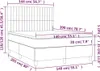 The Living Store Boxspringbett mit Matratze Dunkelbraun Produktbild-Vorschau 5