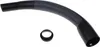 A curved vacuum cleaner hose attachment and a small ring accessory on a white background. Voir les images du produit