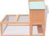 vidaXL Clapier en bois pour petits animaux/lapins Voir les images du produit 12
