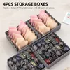 4 Stück Aufbewahrungsboxen 2 Stück 7 Fächer Unterwäsche Produktbild-Vorschau 3