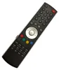 A black remote control with various buttons is shown against a white background. Produktbild-Vorschau