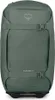 A green Osprey Sojourn 80 rolling backpack is shown from the front. Produktbild-Vorschau