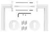 A set of door handles and accessories laid out on a white background. Produktbild-Vorschau