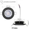 3er Set Oktaplex Einbaustrahler inkl. LED Modul 3.000K Produktbild-Vorschau 6