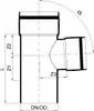 Poloplast POLO-KAL XS, derivazione, DN 110/90/87, 1 pz. Anteprima dell’immagine prodotto 4