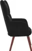 vidaXL Fauteuil relax noir velours Voir les images du produit 3