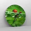Wanduhr - Rund - Glasuhr - Marienkäfer Wasser Grün Umwelt - Produktbild-Vorschau 4