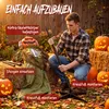 HOMCOM 173 cm Halloween Animierte Kürbis-Skelett Deko Produktbild-Vorschau 9