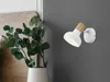 Faretto a parete effetto legno bianco Anteprima dell’immagine prodotto 4