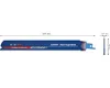 A product shot of a reciprocating saw blade with dimensions indicated. Voir les images du produit