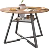 Fortuna Lai Runder Esstisch Ø120 cm im Vintage-Stil – Produktbild-Vorschau 9