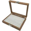 Kleine Holz Ringlade Ringe Ringbox Ringkoffer Schmucklade Produktbild-Vorschau 2
