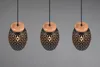 Suspension BIDAR noire 3xE27x28W en métal, dimensions : Voir les images du produit 5