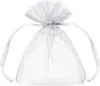 Élégants sacs en organza blanc de 10 cm - parfaits pour les Voir les images du produit 1