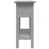 vidaXL Konzolový stolek BODO Grey 91x35x74 cm z masivního Náhled obrázku produktu 4