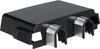 A black appliance part with silver metal components. Produktbild-Vorschau