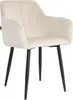 Lina® Rio Samt Esszimmerstühle 2er Set Creme – Mit Produktbild-Vorschau 8