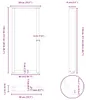 vidaXL Pieds de table de bar en U 2 pcs. noir 50x(110-111) Voir les images du produit 7
