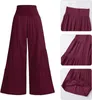 ASKSA Damen Leinenhose Sommer Elegant Hohe Taille Weites Produktbild-Vorschau 6