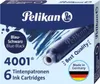 Pelikan® 301184 Cartouche d'encre 4001® TP/6 - bleu-noir, 6 Voir les images du produit 1