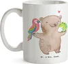 Mr. & Mrs. Panda Tasse Tierwirt Herz - Weiß - Geschenk, Produktbild-Vorschau 3