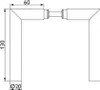 Glastrdrckerpaar 1802 BASIC 02 Edelstahl Gehrungsform Produktbild-Vorschau 4