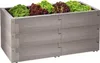 Hochbeet Metall Pflanzbeet Gemüsebeet Stahl Beet Pflanzkasten Blumenbeet Garten Green Stufen Fsc-zertifiziertes Holz Frühbeet Blumenkasten Grau Blumentopf Kasten Einsetzer Ablage Blumen Gemüse Kräuter Folie Balkon Voir les images du produit