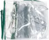 A folded mini greenhouse cover made of clear plastic with green trim. Náhled obrázku produktu