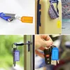 A collage of four images showing different uses of keychains. Produktbild-Vorschau